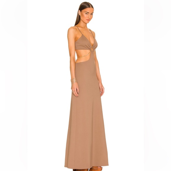 Dundas Jade Maxi Dress in Sand - Picture 4 of 13